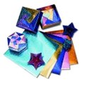 Hygloss Products Hygloss Folders Fantasy Foil Embossed Origami Paper - 6 x 6 in. - Assorted Color; Pack 100 464927